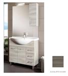 Mobile Bagno Lavabo Ceramica Pensile Specchio CmL85xH196P48 EUSC