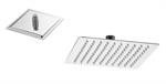 Soffione Doccia Quadro Acciaio Inox Cromo D.20 D.1/2 Metaform TopLin