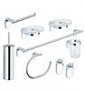 Set Accessori Ottone Cromato Serie Zero Metaform 8Pz C/Porta Scopino