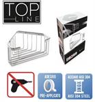 Complementi Doccia Cestello Angolare Top Line Inox 304 Metaform