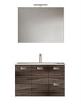 Mobile Bagno Sospeso 2 Ante Specchio Cm L80xH190P47 OLCA