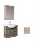 Mobile Bagno Lavabo Ceramica Pensile Specchio CmL65xH196P48 QUNA