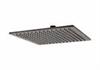 Soffione Doccia Quadro 25x25 Acciaio Inox Aisi 304 Nero Opaco Metafo