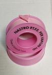 Teflon Rosa Nastro PTFE per vapore e alte temperature D.12x12mtx0,10