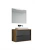 Mobile Bagno Sosp.ISIDE Cass.2 Lavabo Dappog.Cm L101xP47 Noce Grafit