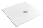 Piatto Doccia Politek Quadrato cm 80x80x2,5 Bianco Pietra Decen