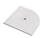 Piatto Doccia Politek Circolare cm 80x80x2,5 Bianco Pietra Decen