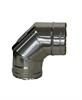 Curva 90° Acciaio Inox Aisi 316L/304 Doppia Parete S/Guarn. D.80/130