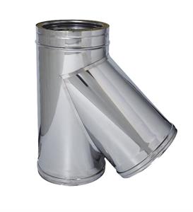 Braga 135° Acciaio Inox Aisi 316L/304 Doppia Parete S/Guan. D.80/130