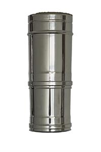 Elemento Telescopico Doppia Parete Accia.Inox Aisi 316L304 D. 80/130