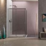 Box Porta Scor.Doccia Cristallo 6 mm Traspar.Loop Evo PBS Crom.cm140