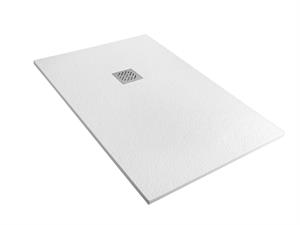 Piatto Doccia Politek Rettangolare cm 150x100x2,5 Bianco Pietra Dece