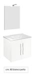 Mobile Bagno Sospeso due Cassettoni Specchio 60 Savinidue 4052N B/co