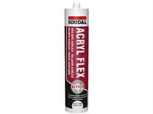 Silicone Bianco Acrillico Acryl Flex White Soudal 300 ml