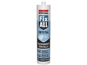 Adesivo Sigillante Trasparnte Cristallino FixALLCrystal Soudal 290ml