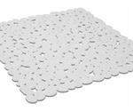 Tappeto in Gomma per Doccia Bali Bianco  Metaform Cm 51x51