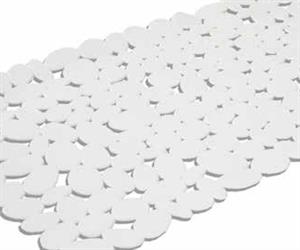Tappeto in Gomma per Vasca Bali Bianco Metaform Cm 70x35