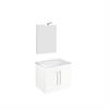 Mobile Bagno Sospeso due Ante Specchio 60 Savinidue 4052N Bianco