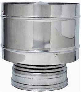 Fumaiolo 4 Venti Doppia Parete Acciaio Inox Aisi 316L/304 D. 80/130