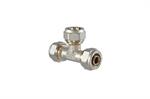 Raccordo Tubo Multistrato Strig.Fisso TDM Tee 3 dadi D.16x16x16x2