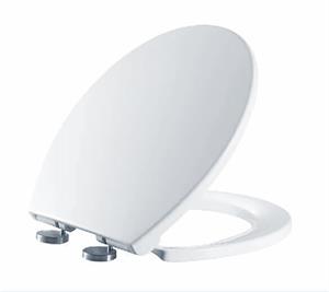 Sedile In PVC Soft Close Civita Bianco Sgancio Rapido di Rilascio