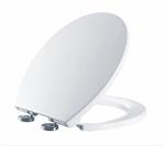 Sedile In PVC Soft Close Civita Bianco Sgancio Rapido di Rilascio