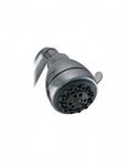 Soffione Doccia Tondo Cromo THREE Jet 3 Funzione D.1/2 Idro