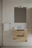 Mobile Bagno Sospeso due Cassettoni e Specchio CONFORT 61 Rovere Oro