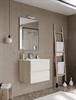 Mobile Bagno Sospeso due Cassettoni e Specchio EASY 61 Rovere Ghiacc
