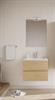 Mobile Bagno Sospeso due Cassettoni e Specchio EASY 61 Rovere Naturl