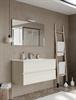 Mobile Bagno Sospeso due Cassettoni e Specchio EASY 81 Rovere Ghiacc