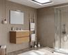 Mobile Bagno Sospeso due Cassettoni e Specchio EASY 81 Rovere Natura