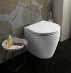 Vaso Filo Muro Tonda BACK TO WC Rimless 530x360x420 Bianco Easil Eur