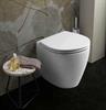 Vaso Filo Muro Tonda BACK TO WC Rimless 530x360x420 Bianco Easil Eur