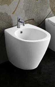 Bidet Filo Muro Tondo BACK TO WALL Rimless 530x360x420 Bianco Easil
