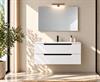 Mobile Bagno Sosp.due Casset.e Specch.COMFORT 90 Savinidue Bianco Lu