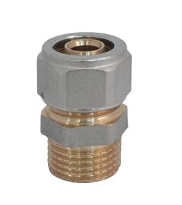 Raccordo Tubo Multistrato Stringere Fisso Diritto Maschio D.32x1x3