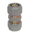 Raccordo Tubo Multistrato Stringere Fisso Giunto Doppio D.32x32x3