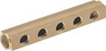 Collettore a Barra in Ottone Giallo Uscita Femmina D.11/4x1/2x5 Vie