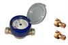 Contatore Acqua Asciutto Sisma Completo di Raccordi e Bollo D.1/2