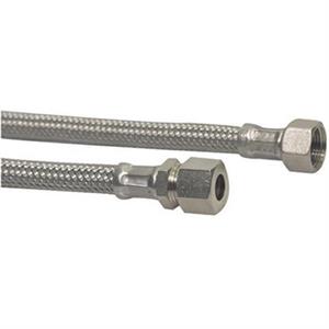Flessibile Trecciato Acciaio Inox FF per Cannette D.10x3/8 Cm 30