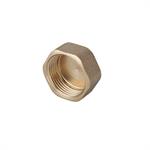 Raccordo Ottone Giallo Tappo Femmina D.11/4