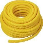 Tubo Guaina Spiralata Pvc Giallo per Gas D.35