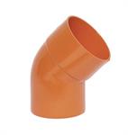 Gomito Pvc Rosso ad Incollaggio D.125-45°