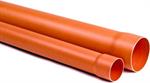 Tubo Pvc Rosso a Barre con Bicchiere Liscio D.40 x2 mt