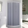 Box Doccia in Pvc a Soffietto H185 Angolo Asimmetrico Cm 70-90  Plus