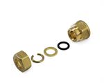 Raccordo Tubo Rame con OgivaO-Ring Diritto Femmina D.3/4x14