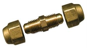 Raccordo Doppio per Tubo Rame Gas Clima D.3/8x10x3/8