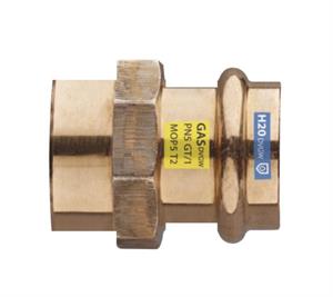 Raccordo in Bronzo Pressare Acqua/Gas Manicotto Diritto F D.15x1/2