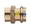 Raccordo in Bronzo Pressare Acqua/Gas Manicotto Diritto F D.22x3/4